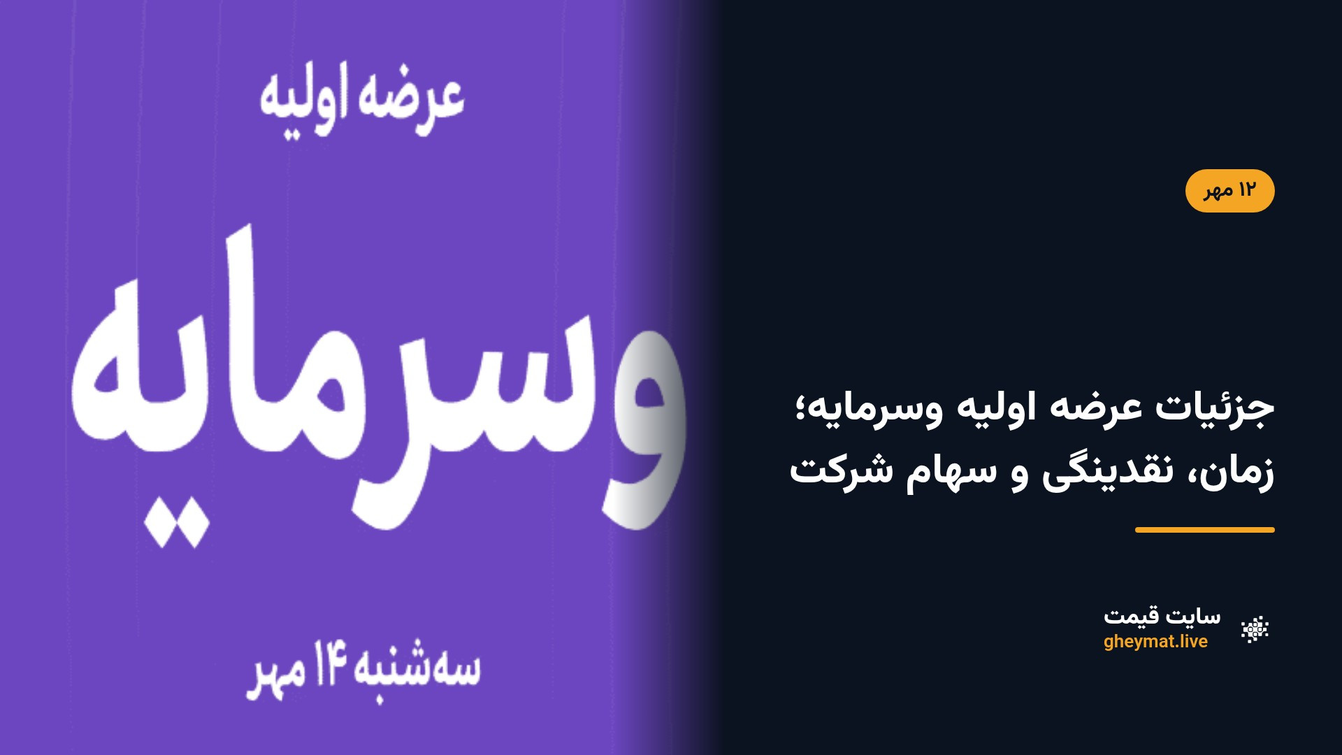 جزئیات عرضه اولیه وسرمایه؛ زمان، نقدینگی و سهام شرکت