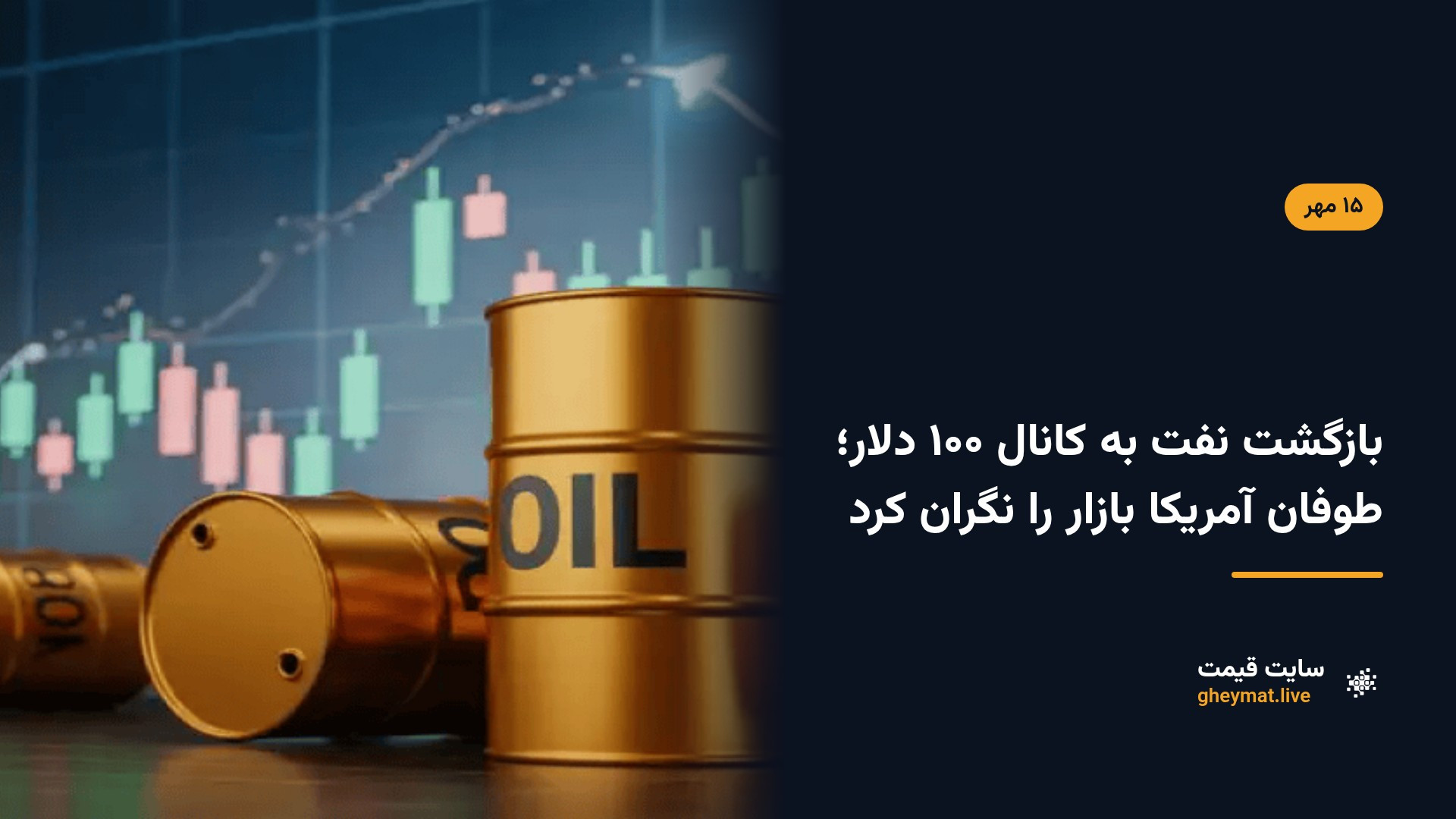 بازگشت نفت به کانال ۱۰۰ دلار؛ طوفان آمریکا بازار را نگران کرد
