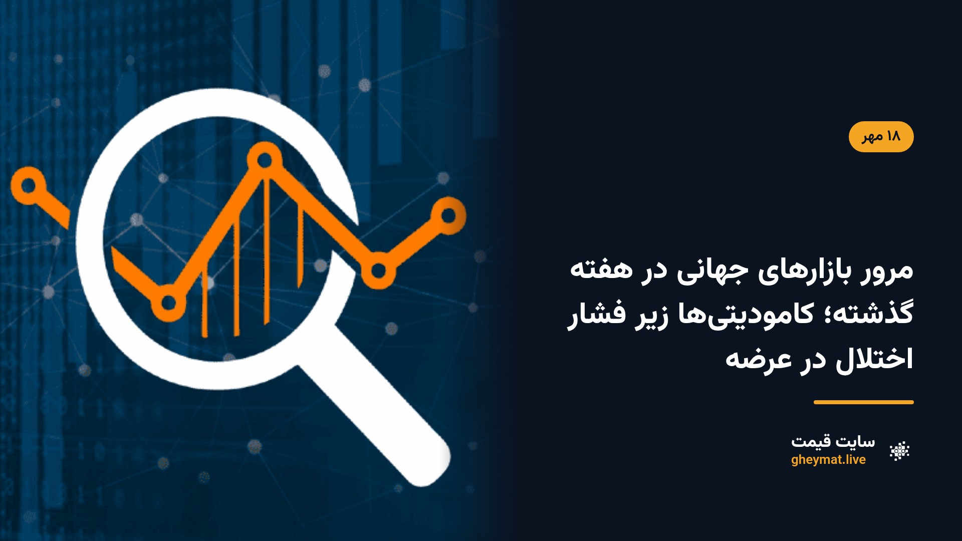مرور بازارهای جهانی در هفته گذشته؛ کامودیتی‌ها زیر فشار اختلال در عرضه
