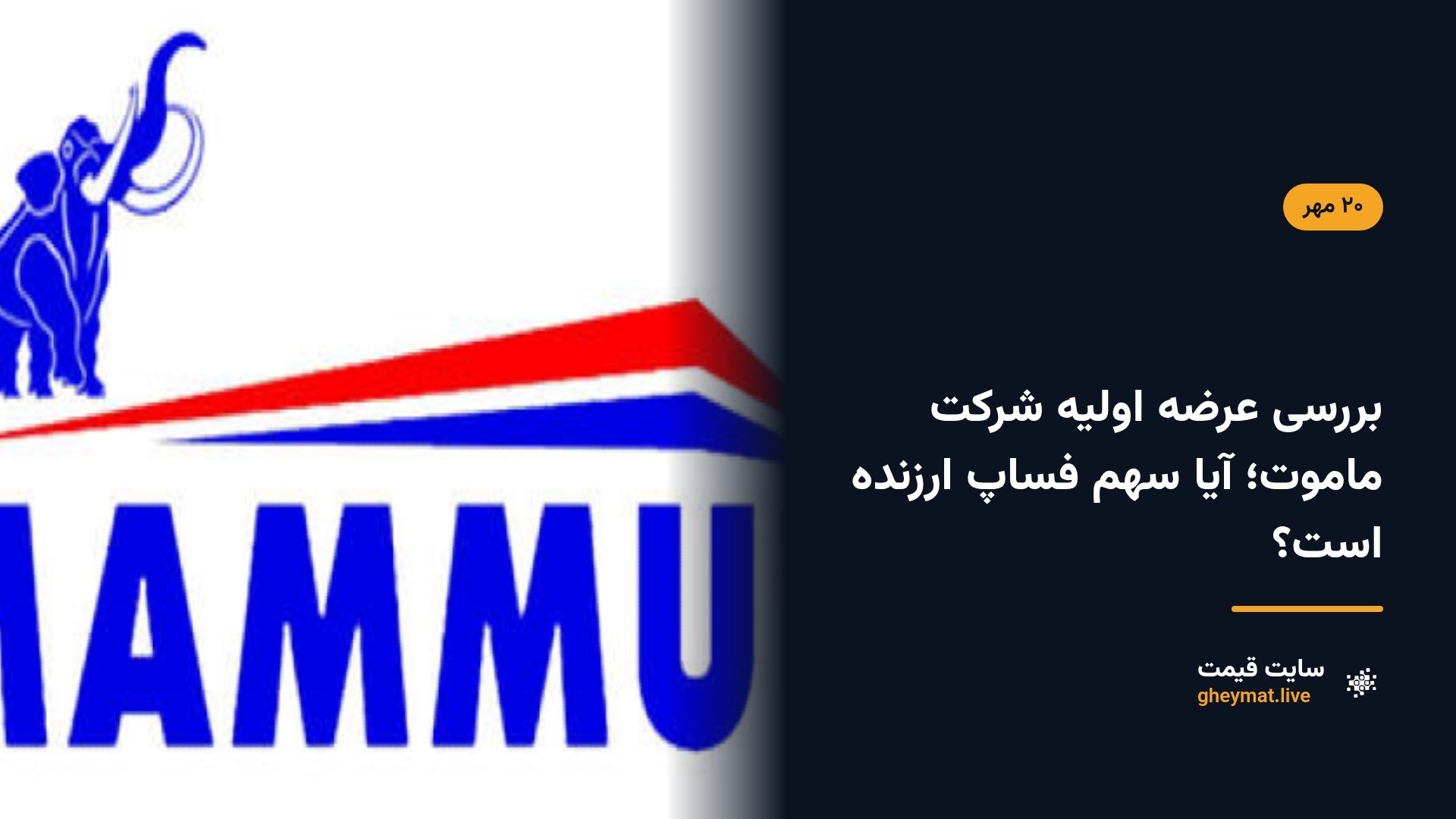 بررسی عرضه اولیه شرکت ماموت؛ آیا سهم فساپ ارزنده است؟