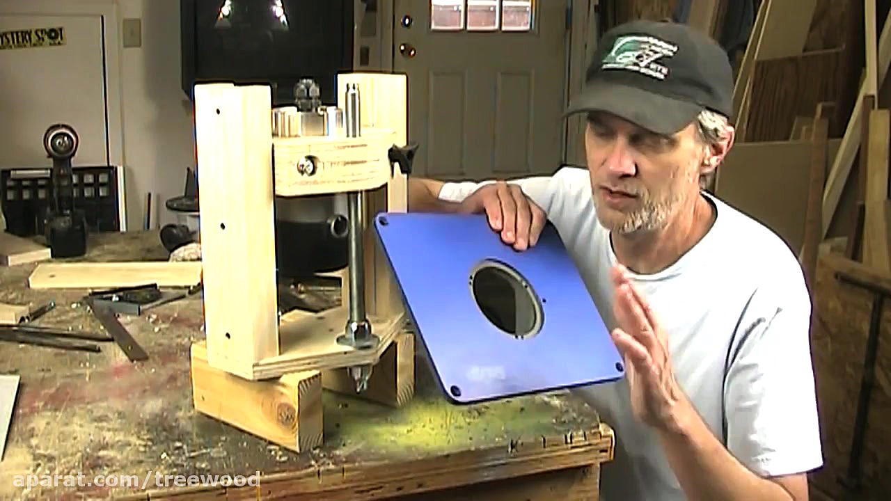 Home made router lift