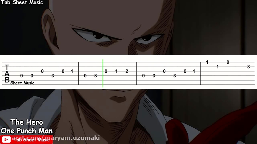 One Punch Man Op Osu - One Punch Man OP - THE HERO !! Guitar Tutorial