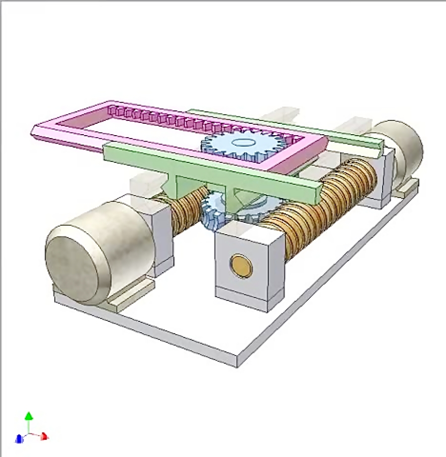 مکانیزم دو حرکت خطی از یک شی