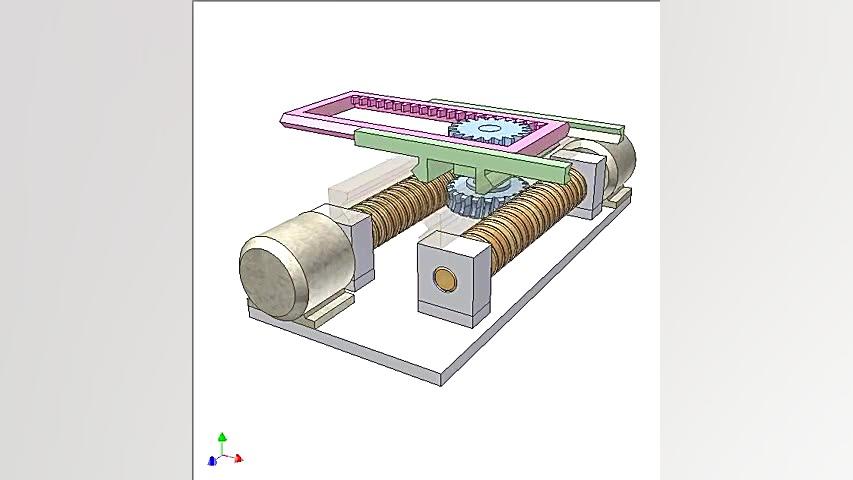 مکانیزم دو حرکت خطی از یک شی