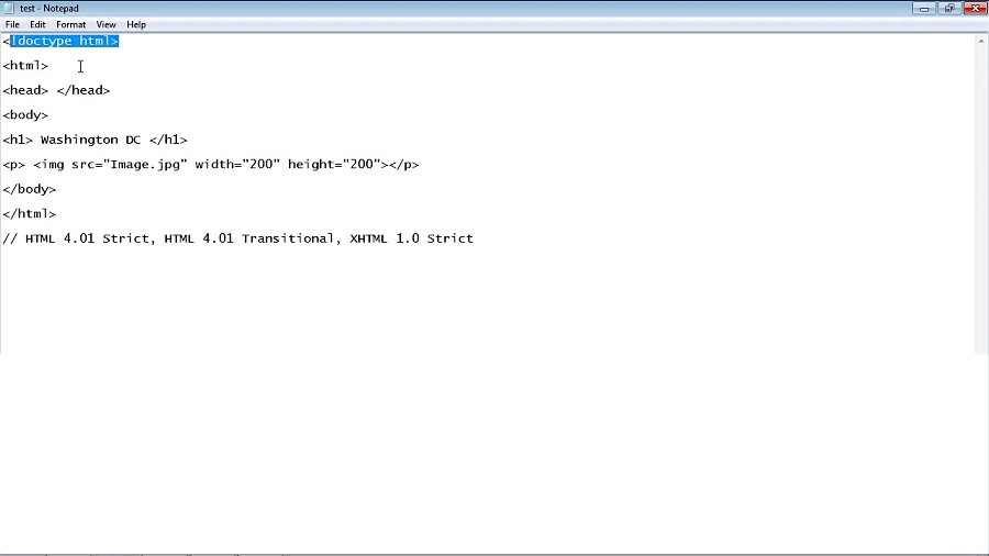 HTML Tutorial for Beginners - 29 - doctype