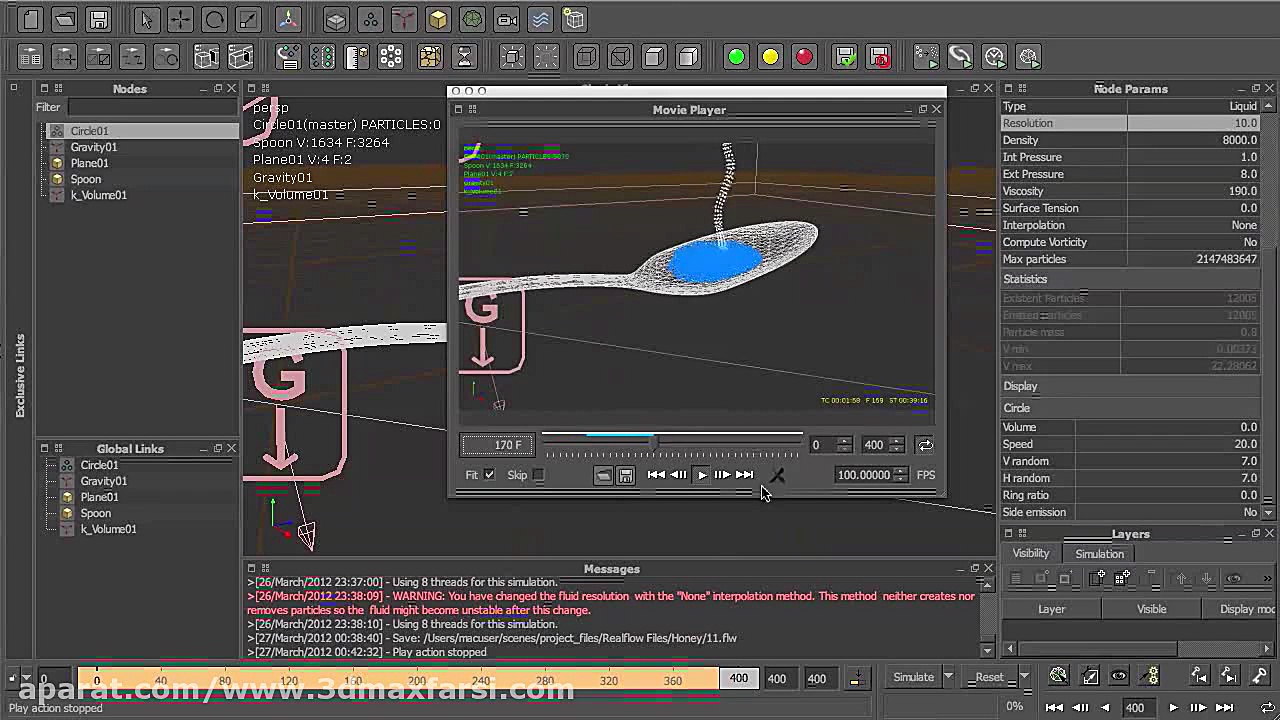 آموزش RealFlow CINEMA 4D : نحو...