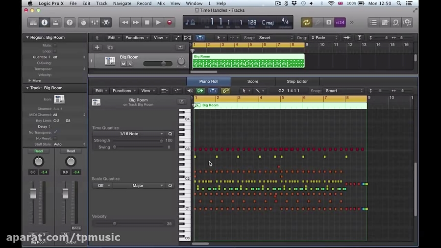 Logic Pro X (10.1) tutorial Time Handles