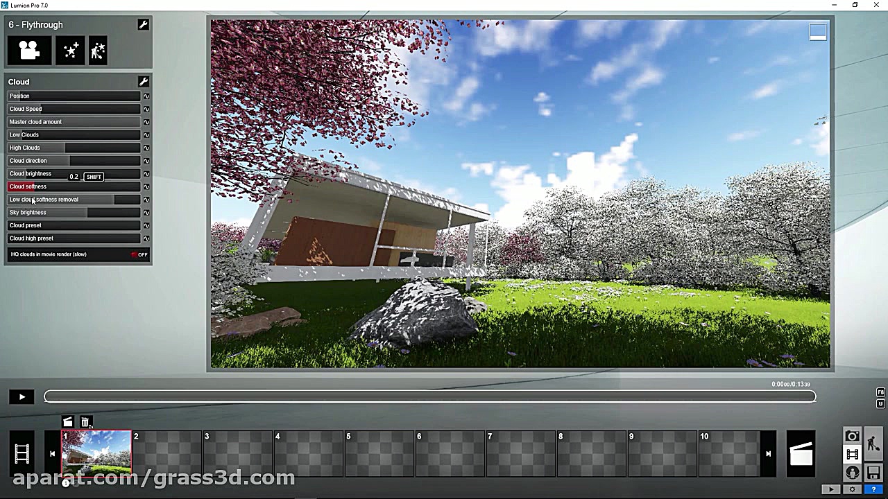 آموزش افکت Cloud در لومیون