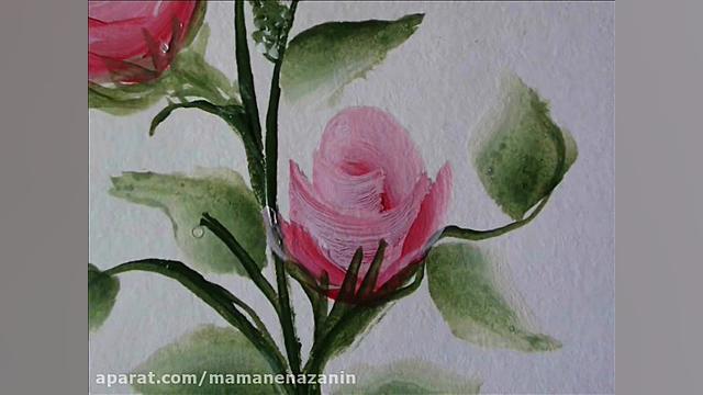 How to paint roses  tutorial 6