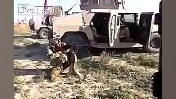 زخمی شدن سرباز عراقی توسط تک ت...