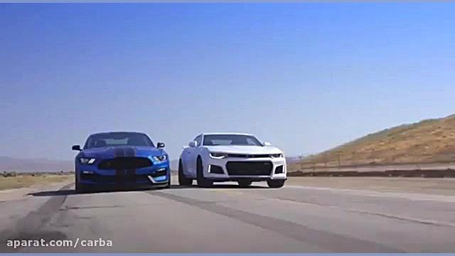 درگ کامارو zl1 با فورد موستانگ...