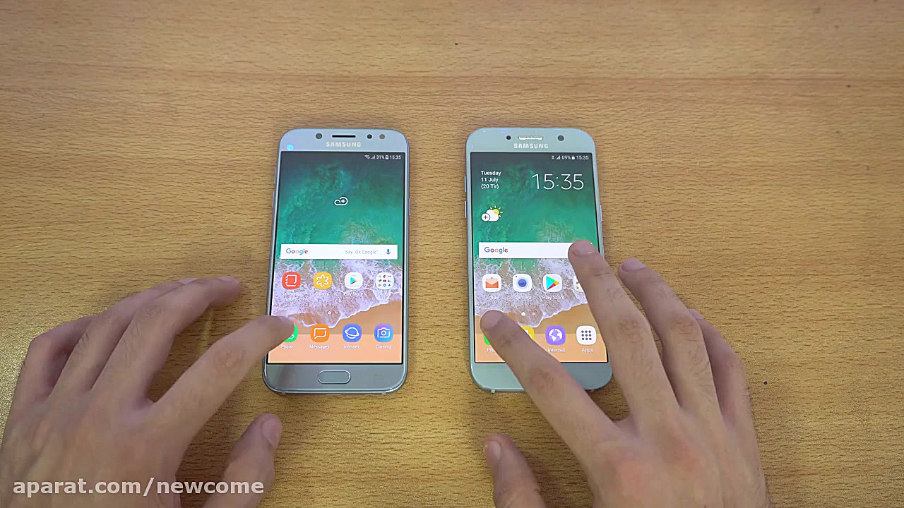 تست سرعت A5 2017 با J5 pro 201...