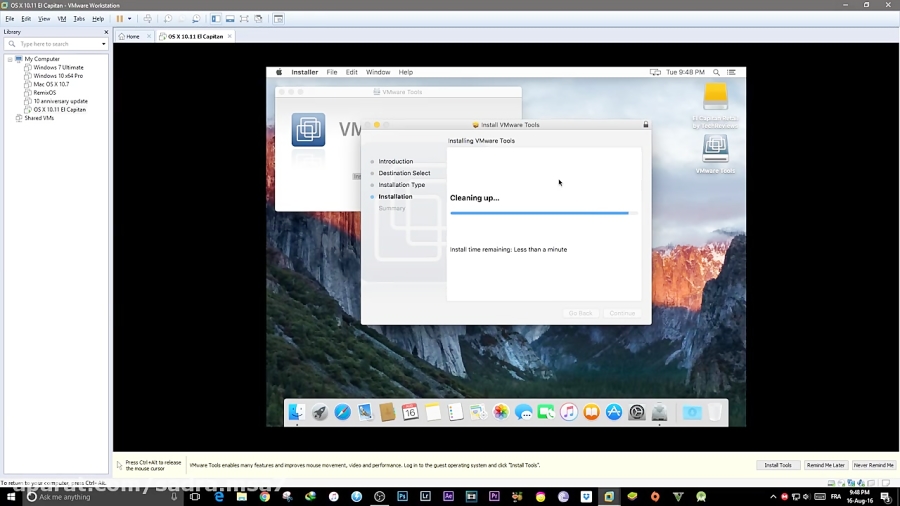 HOW TO INSTALL MAC OS X EL CAPITAN ON VMWARE WORKSTATION 12 AND RUN IT ...