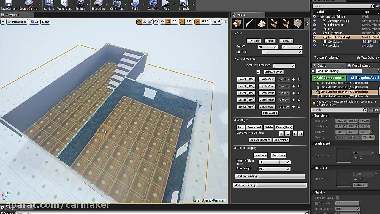 [UE4] ModularBuilding Plugin - UPDATE | Version 1.1