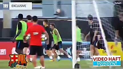 دعوای نیمار در تمرین بارسلونا