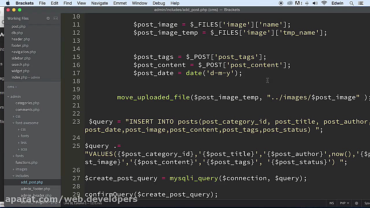اُستاد php شوید  قسمت صد و بیس...