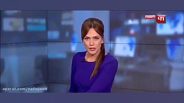 حمله مردی مست به گزارشگر روسی...