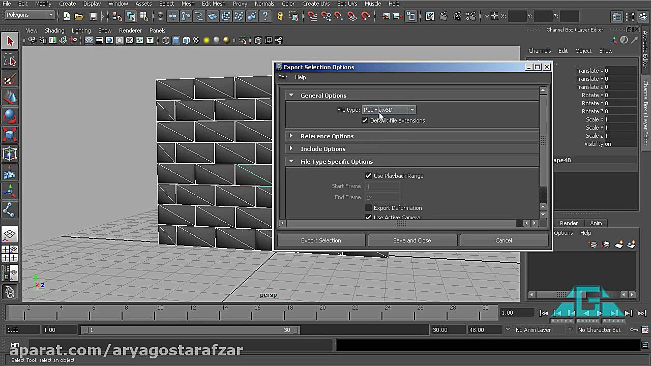 آموزش Realflow  ایمپورت اجسام...