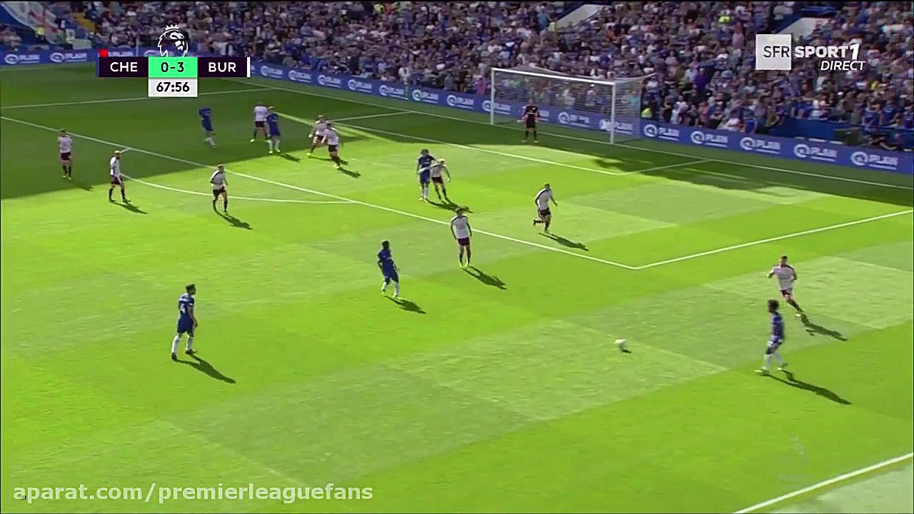 گل اول چلسی ؛ چلسی 1  3 برنلی...