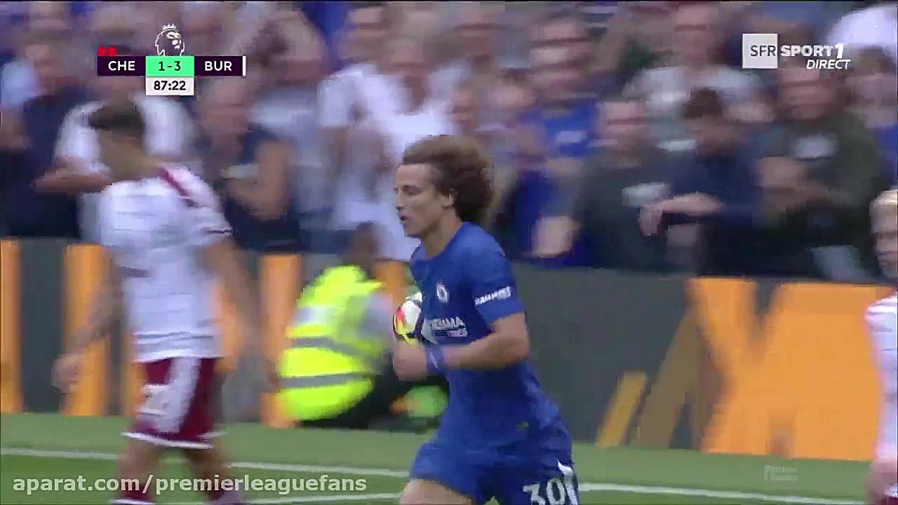 گل دوم چلسی ؛ چلسی 2  3 برنلی...