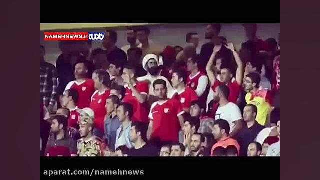 هواداری یک روحانی تراکتوری در...