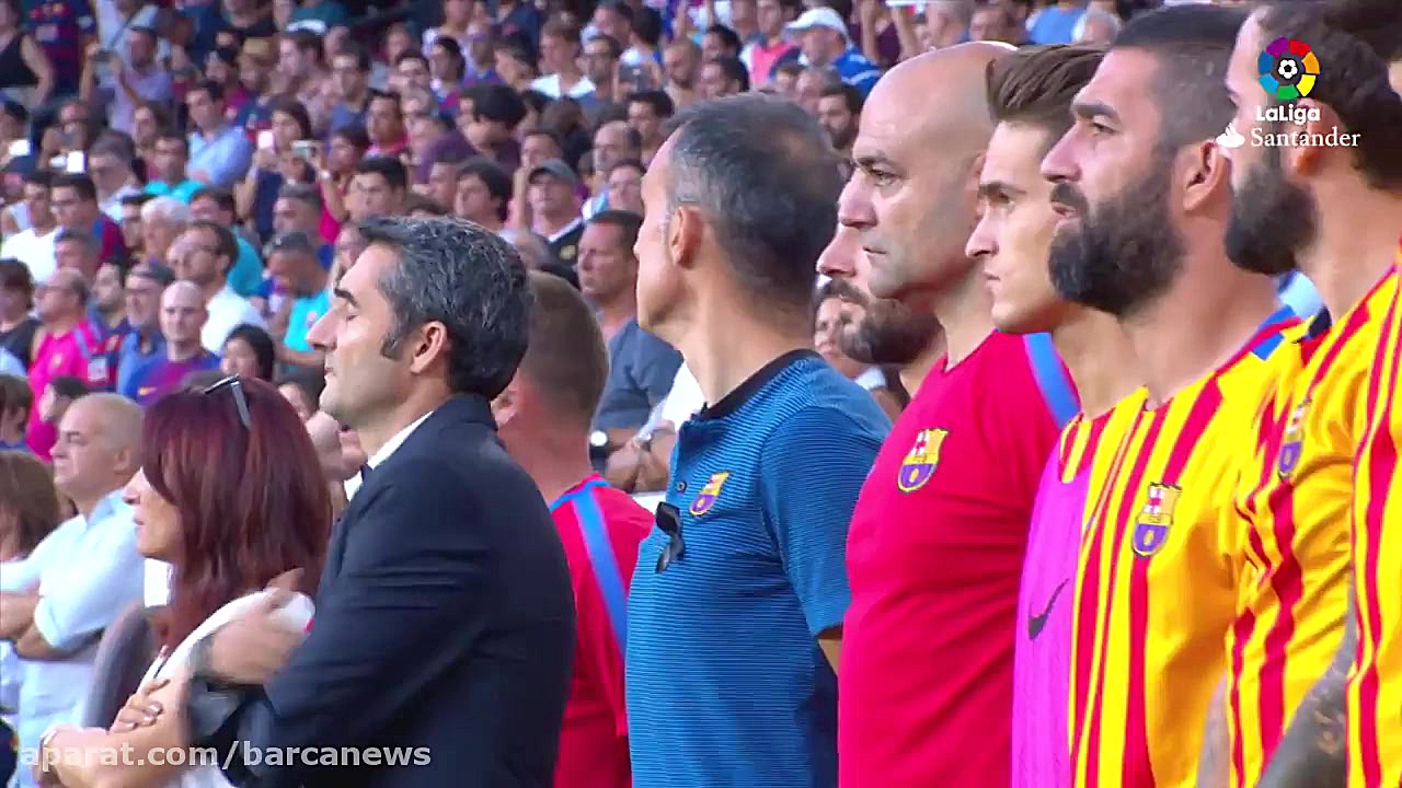 ادای احترام بارسلونا به قربانی...