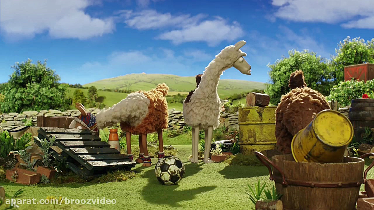 The llamas join Shaun the shee...