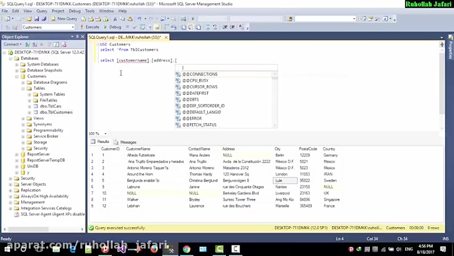Select,Distinct,Null,Where