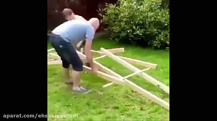 پل کوچک چوبى بدون استفاده از ه...