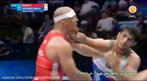 کشتی زیبای حسن یزدانی با والیف...