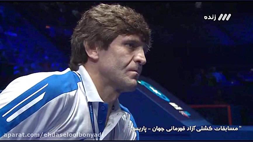 کشتی کم نظیر حسن یزدانی با ماک...