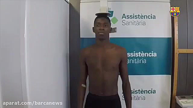 عثمان دمبله در تست های پزشکی ب...