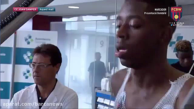 عثمان دمبله در تست های پزشکی ا...