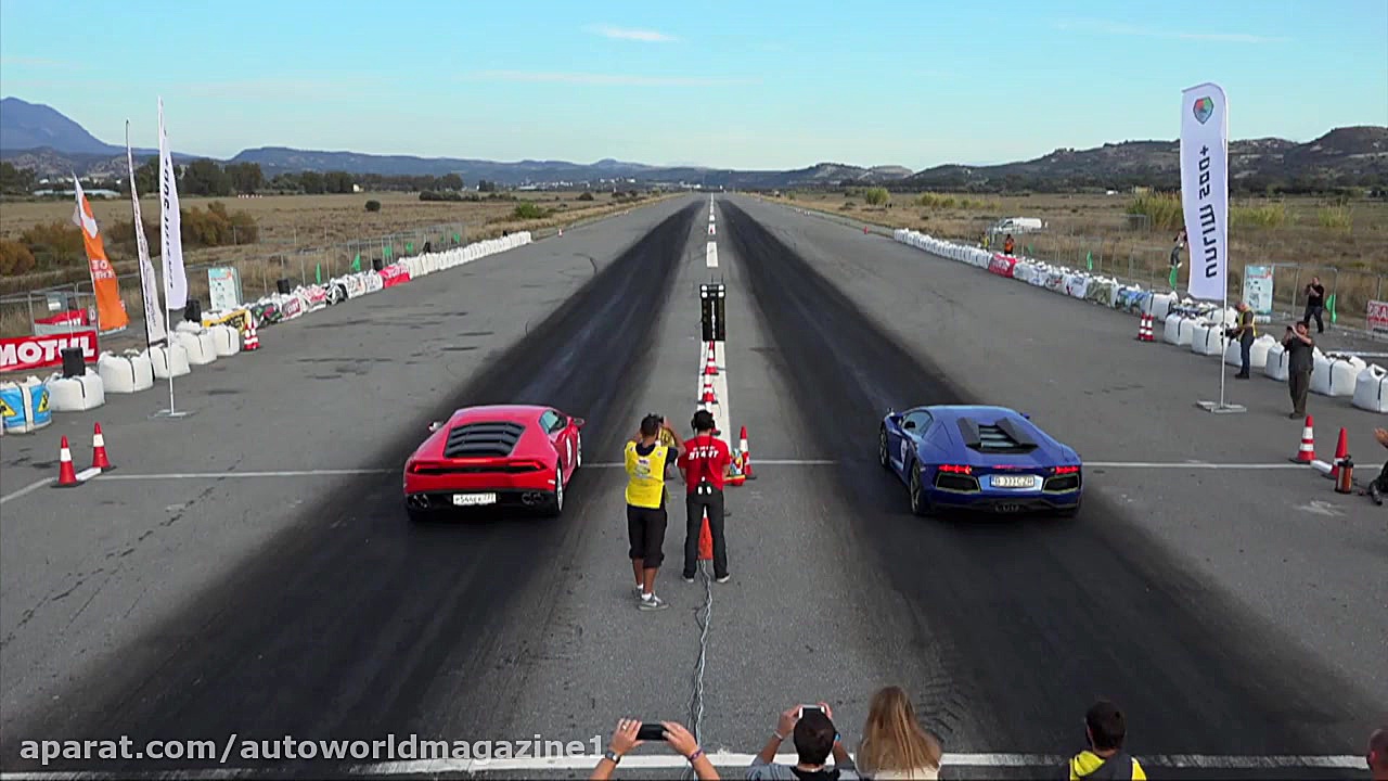 درگ لامبورگینی اونتادور VS لام...