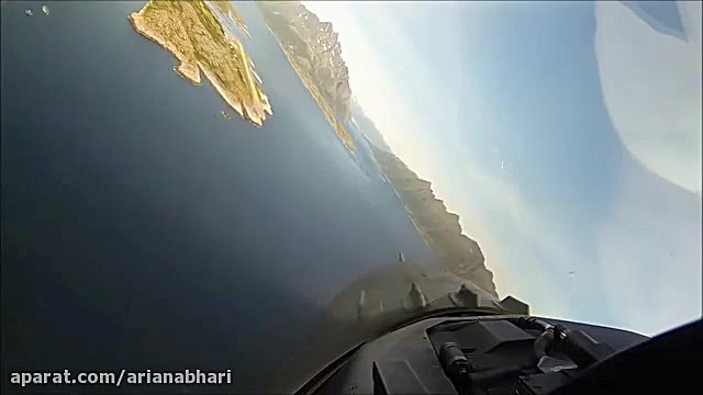 نروژ از داخل کابین جت جنگی f16