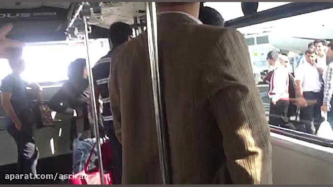 اعتراض مسافران به تاخیر چندساع...