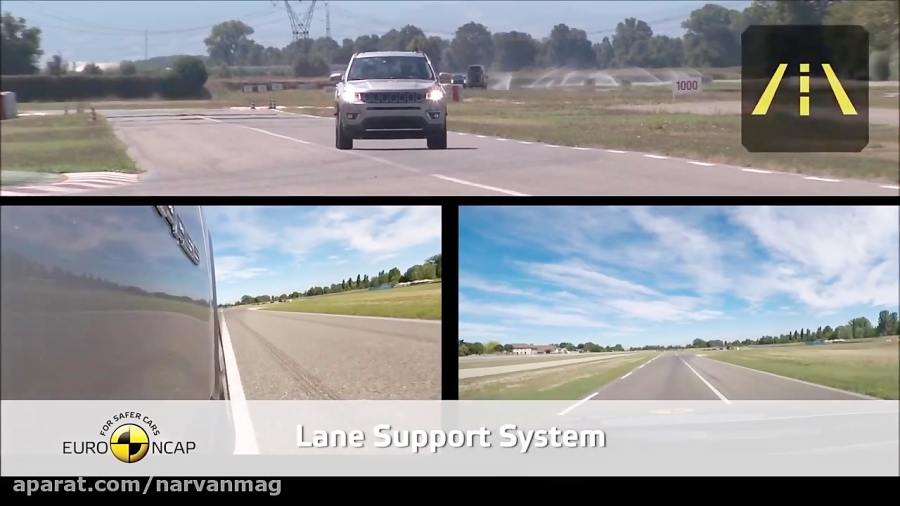 تست تصادف شاسی بلند جیپ کامپس...