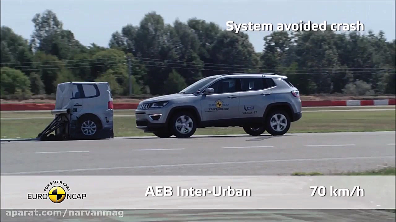 تست تصادف شاسی بلند جیپ کامپس...