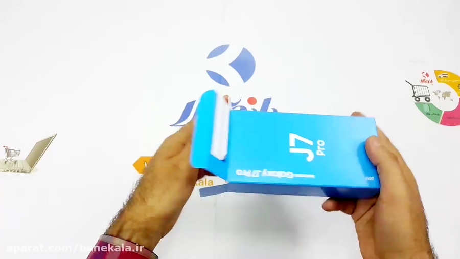 آنباکس گوشی Galaxy J7 PRO 2017 در بانه کالا