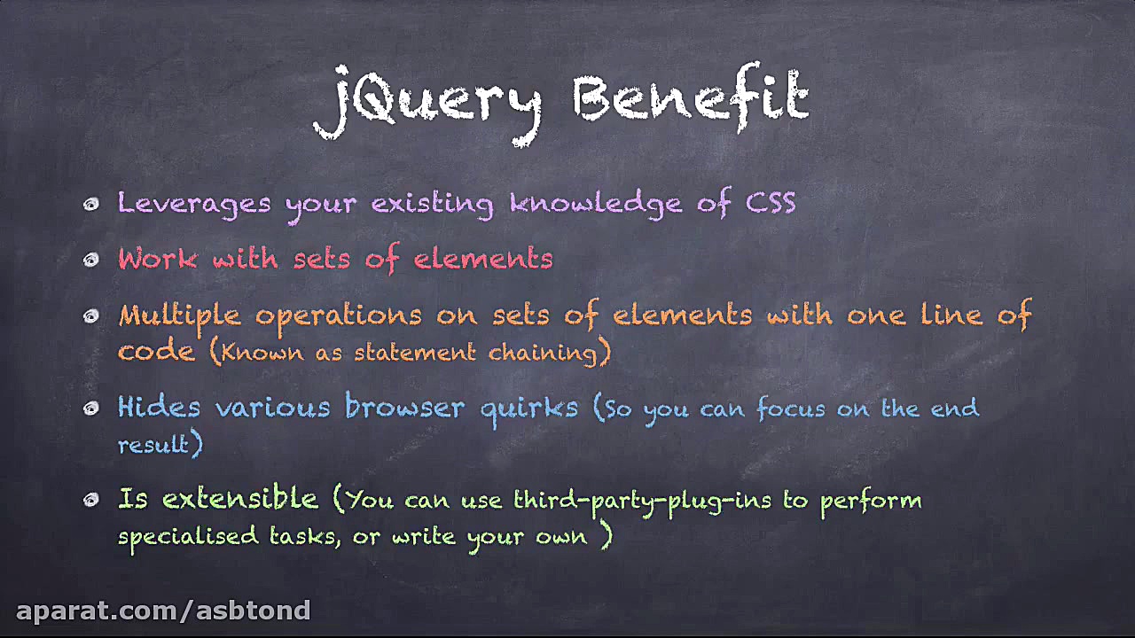 ۱ جی کوئری jQuery چیست؟