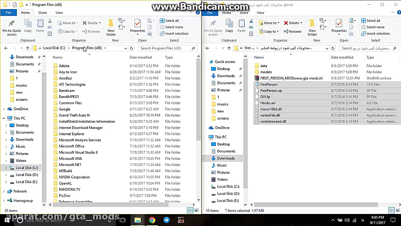 آموزش تصویری نصب مود اول شخص ل...
