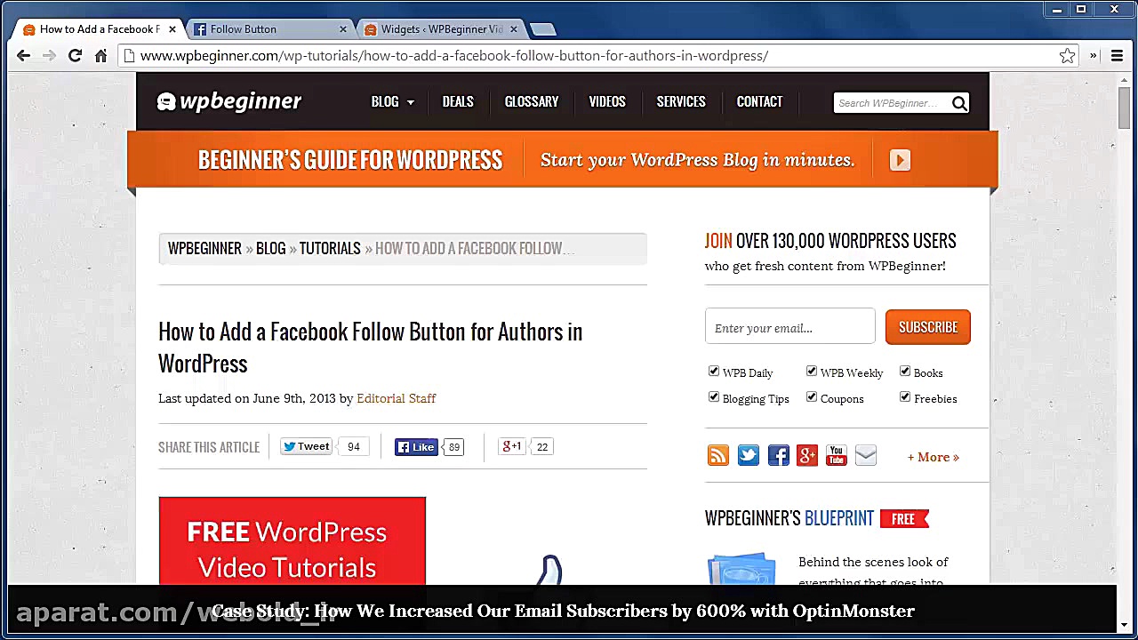 چگونه دکمه Follow فیسبوک برای...