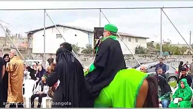 سقوط شمر از روی اسب به پایین