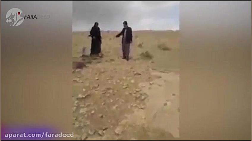 لحظه سوزناک حضور مادر جوان مهابادی در قتلگاه پسرش