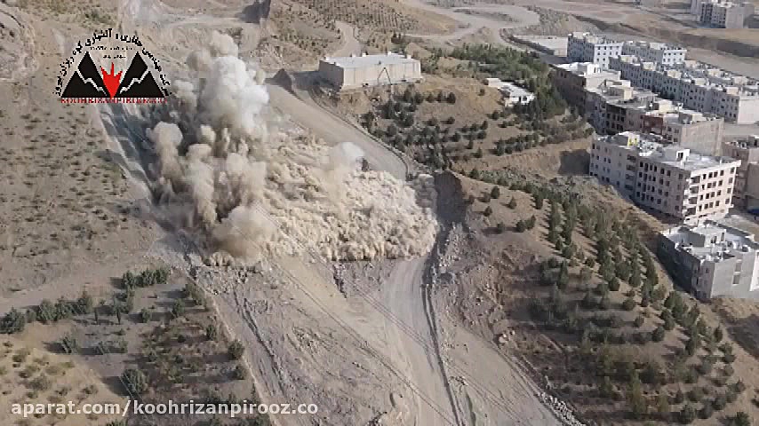 انفجار کنترل شده در آزاد راه ش...