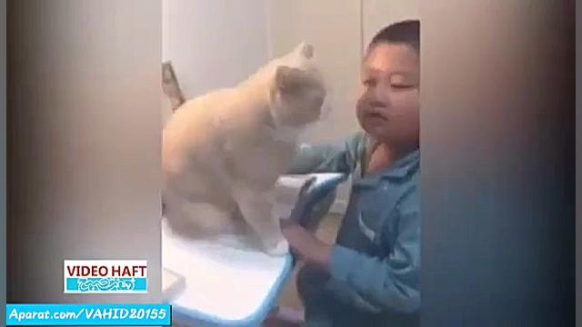 کلیپ خنده دار بچه های بامزه و...