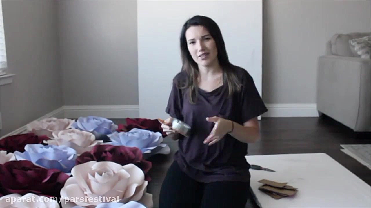 نحوه نصب گل های کاغذی برای دکو...