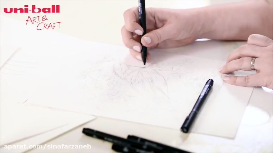 HOW TO USE A UNIBALL FINELINER PEN | DRAWING TUTORIAL