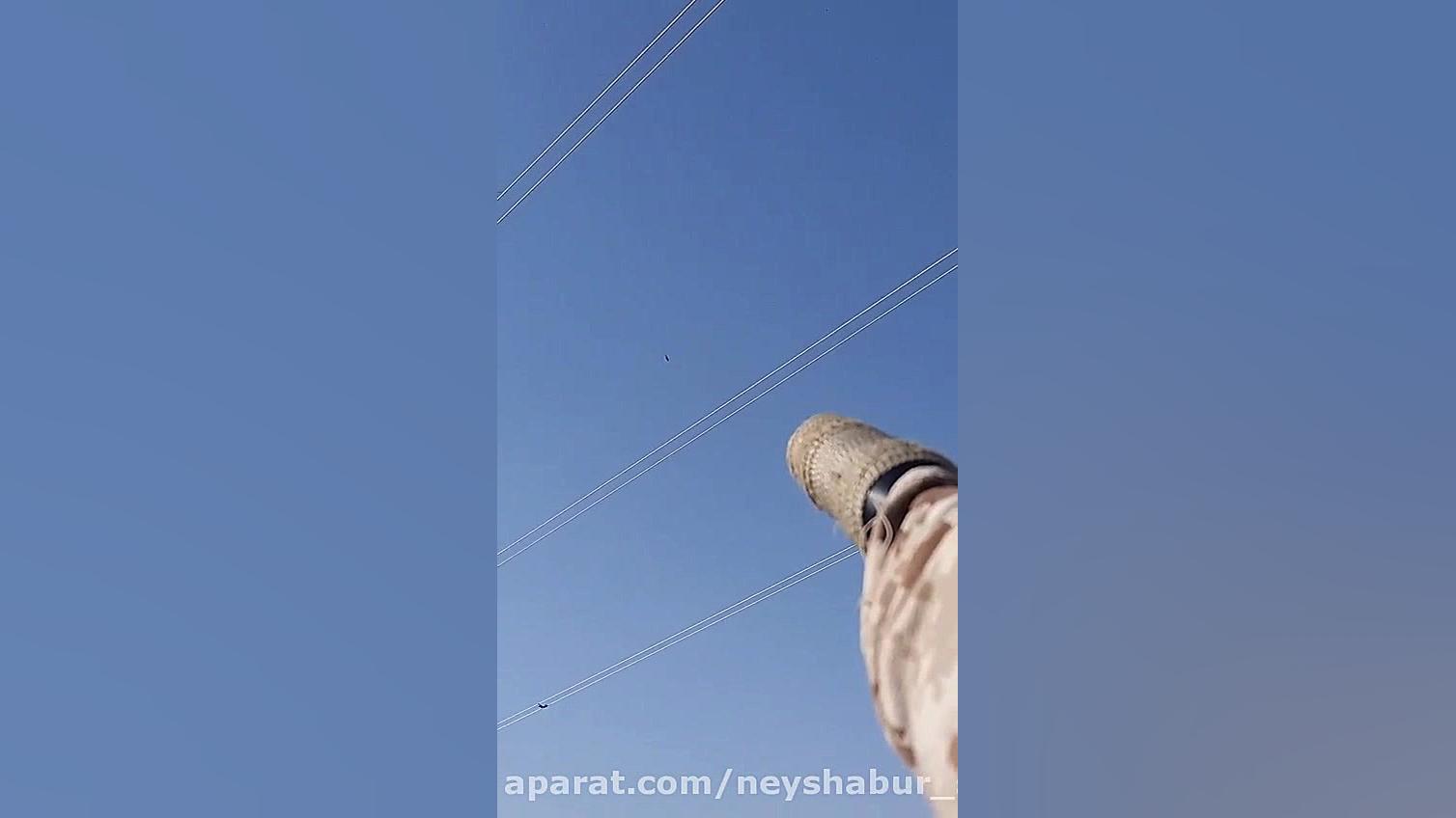 شکار کبوتر با پانچر روی دکل