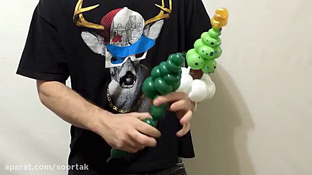 آموزش بادکنک آرایی کریسمس  درخ...